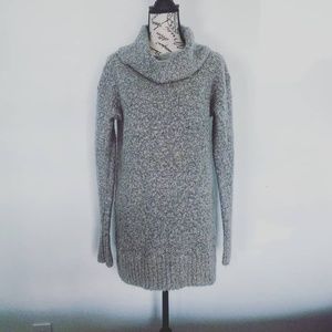 Grey Columbia cowl neck sweater